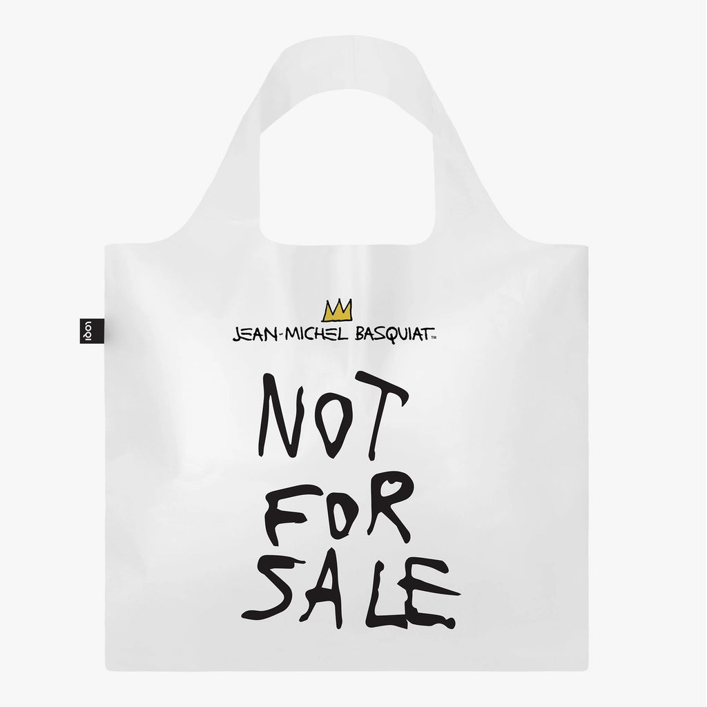 LOQI Jean Michel Basquiat Not For Sale Transparent Recycled Bag