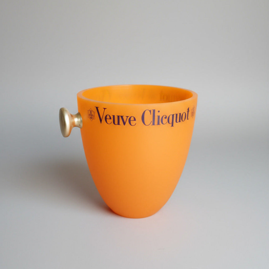 Orange Veuve Clicquot ice bucket for sale 