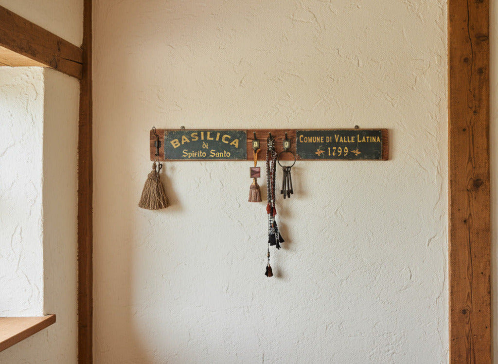 rustic antique coat rack