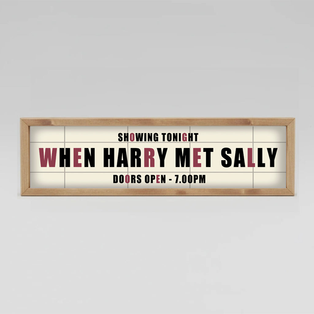 personalised light up cinema sign