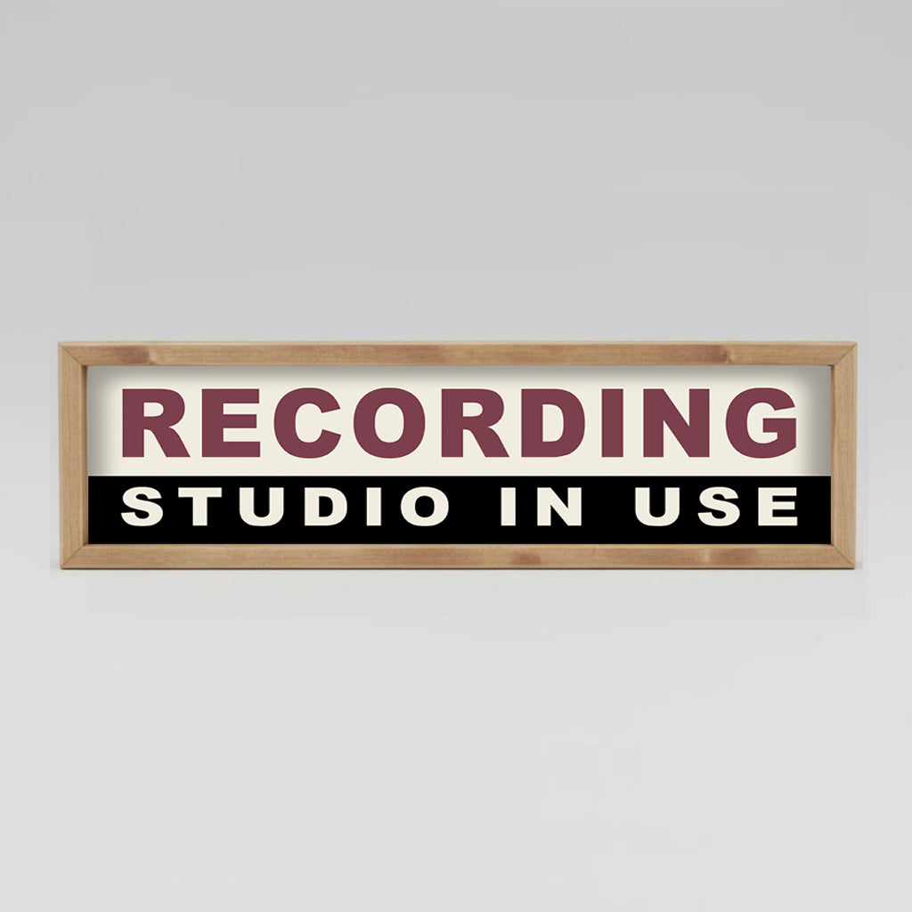 Light up recording studio light box sign