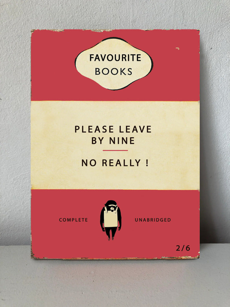 penguin book table personalised