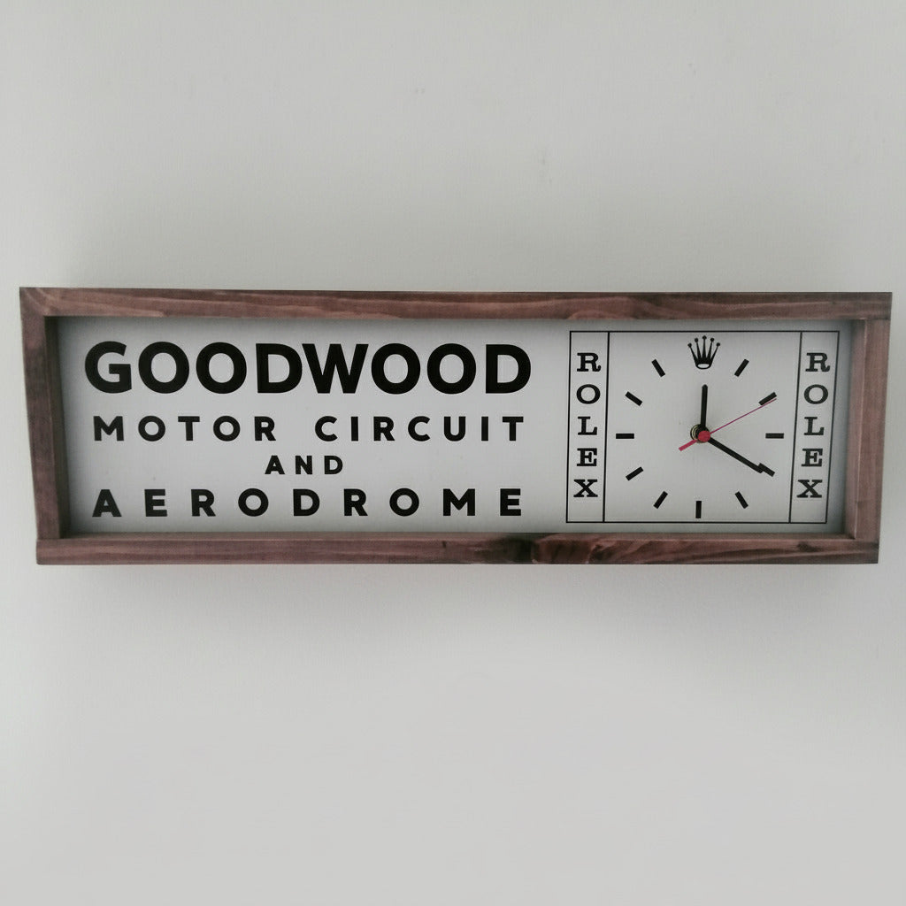 goodwood motor racing clock